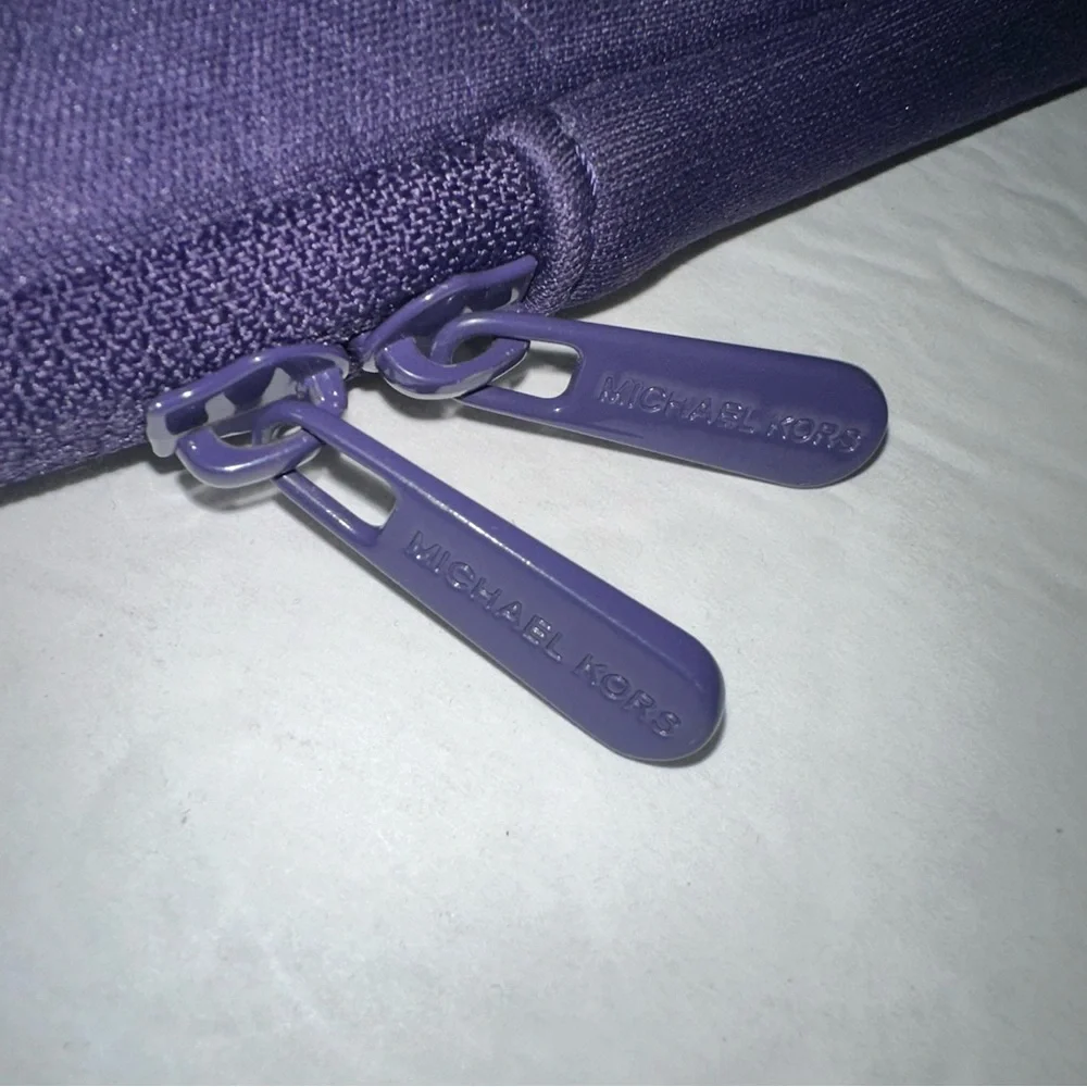 Michael Kors Purple Padded zip around iPad holder